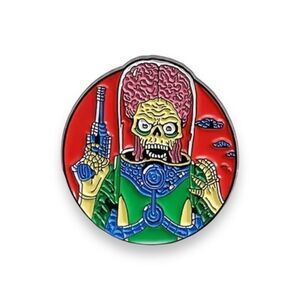 New Martian from Tim Burton’s Mars Attacks Enamel Pin Aliens Comedy Sci Fi Movie
